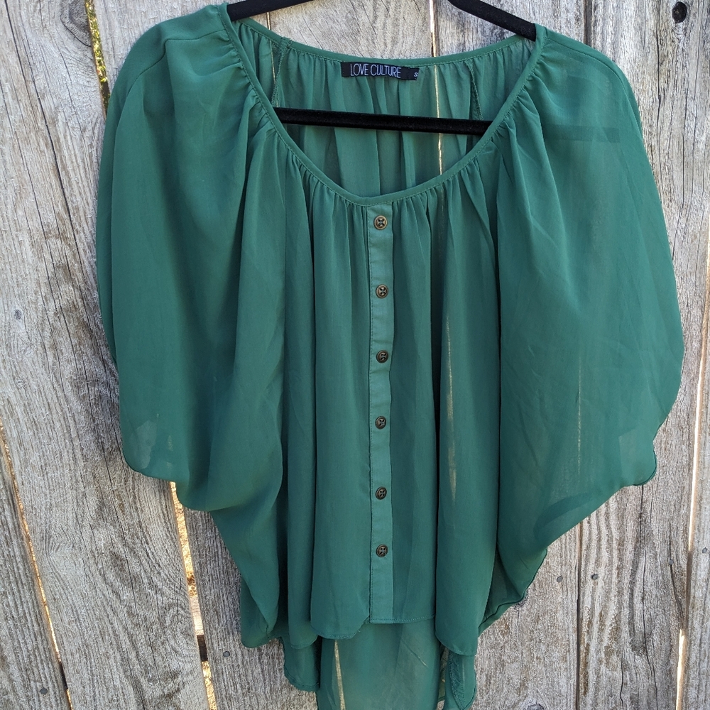 Love Culture Green medium blouse